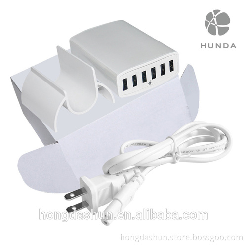 multiple micro usb adapter 12amp 60w 6 port usb charger
